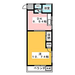 コーポ・コーデン 1DKの間取図画像