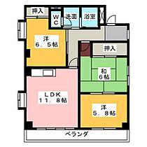 ハイツASADA  ｜ 愛知県名古屋市西区中小田井２丁目（賃貸マンション3LDK・2階・69.20㎡） その2