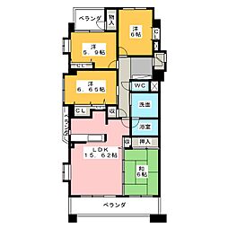 モアグレース比良 4LDKの間取図画像