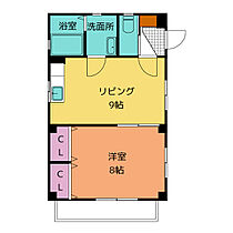 コーポ中川ＴＷＯ A ｜ 愛知県名古屋市西区中小田井４丁目（賃貸マンション1LDK・1階・40.00㎡） その2