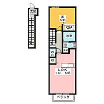 ソレアードＴＭ 202 ｜ 愛知県名古屋市西区砂原町（賃貸アパート1LDK・2階・41.98㎡） その2