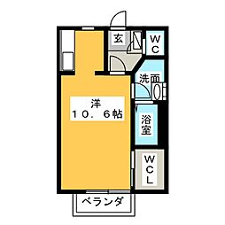 マ　メゾン大野木 2階1Kの間取り