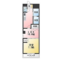 ペニー・レイン 2Kの間取図画像