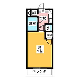 エスパシオ大野木 1Kの間取図画像