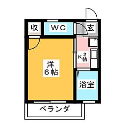 間取図画像 1K