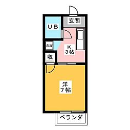 間取図画像 1K