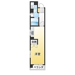 ドムス本山 ワンルームの間取図画像