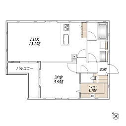 アトレ本山 1LDKの間取図画像