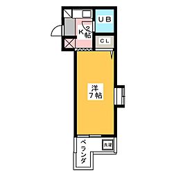 ドミール本山 1Kの間取図画像