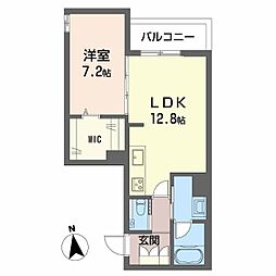 菫の杜 本山 1LDKの間取図画像