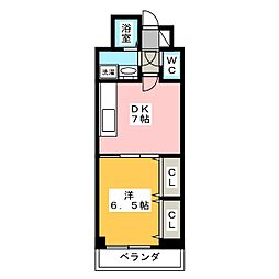 グランドール千種台 1DKの間取図画像