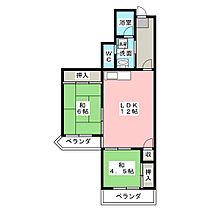 メゾン吹上  ｜ 愛知県名古屋市千種区千種２丁目（賃貸マンション2LDK・3階・57.00㎡） その2