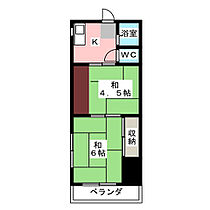 佐竹ビル 401 ｜ 愛知県名古屋市千種区古出来３丁目（賃貸マンション2K・5階・30.00㎡） その2