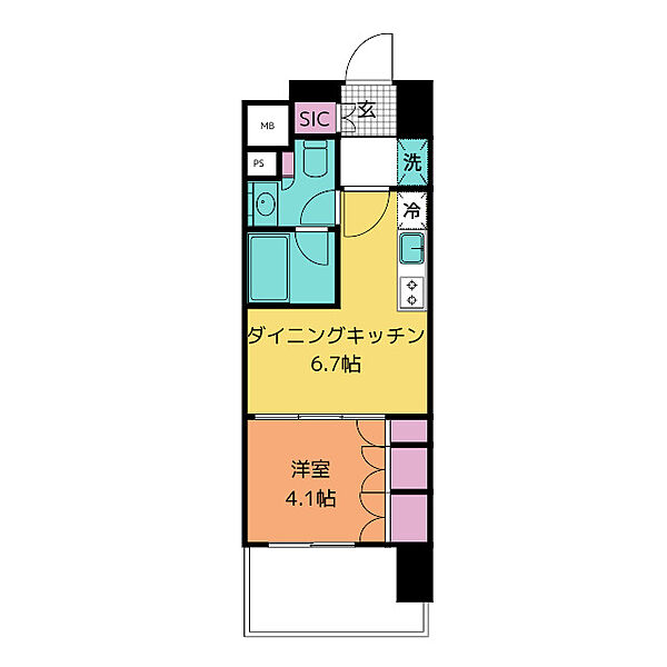 ザ・パークハビオ新栄 1306｜愛知県名古屋市中区新栄１丁目(賃貸マンション1DK・13階・29.12㎡)の写真 その2