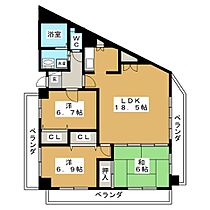 ファヴォール白壁  ｜ 愛知県名古屋市東区白壁４丁目（賃貸マンション3LDK・2階・83.06㎡） その2