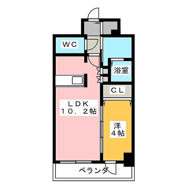 アドバンス名古屋モクシー ｜愛知県名古屋市中区新栄２丁目(賃貸マンション1LDK・14階・36.29㎡)の写真 その2