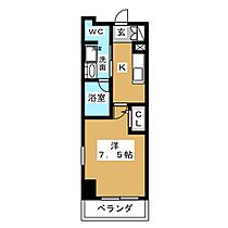 グラフティ  ｜ 愛知県名古屋市千種区千種３丁目（賃貸マンション1K・2階・25.35㎡） その2