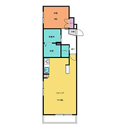 アベニュー千種1 1LDKの間取図画像