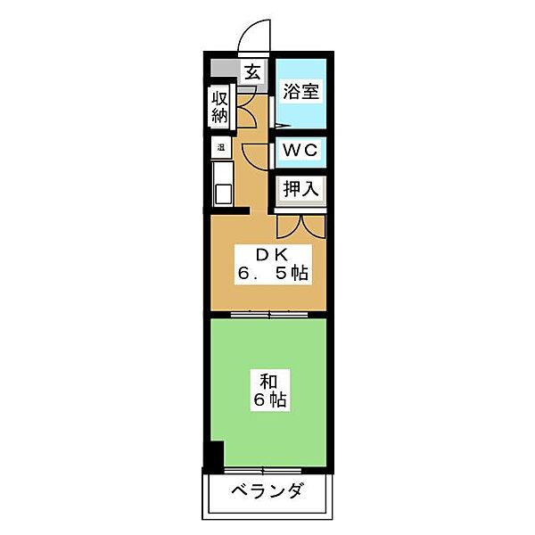 ハイネスト浜島 ｜愛知県名古屋市西区名駅２丁目(賃貸マンション1DK・5階・27.55㎡)の写真 その2