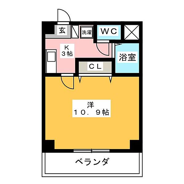 カメリアビル ｜愛知県名古屋市中村区椿町(賃貸マンション1K・3階・30.28㎡)の写真 その2