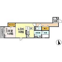 ブランクレール 102 ｜ 愛知県名古屋市中村区井深町303（賃貸アパート1LDK・1階・43.30㎡） その2