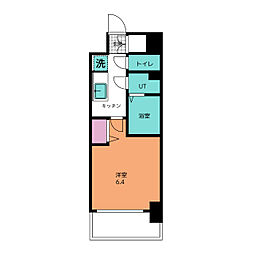 メイクス名駅南II 5階1Kの間取り