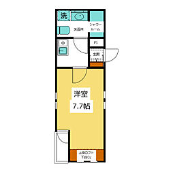 ライブフェアリー 1Kの間取図画像