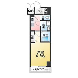S-RESIDENE名駅北alesia(アレシア) 1Kの間取図画像