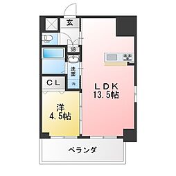 axis.LS 1LDKの間取図画像