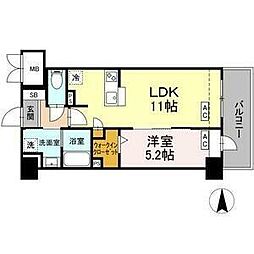 ウインナーワルツ名駅 1LDKの間取図画像