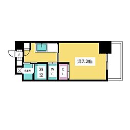 ザラウンジリニアゲート 1Kの間取図画像