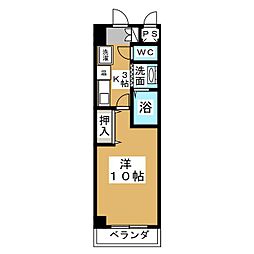 ザ・ロイヤルトップ名駅西 1Kの間取図画像