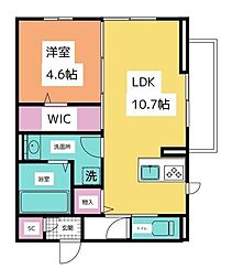 ウイングS6 1LDKの間取図画像