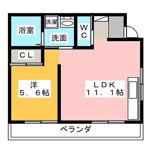 リバティ戸田 ｜愛知県名古屋市中川区戸田５丁目(賃貸マンション1LDK・1階・41.44㎡)の写真 その2