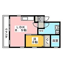 ディアマンテ八田  ｜ 愛知県名古屋市中村区並木２丁目（賃貸アパート1LDK・4階・27.33㎡） その2