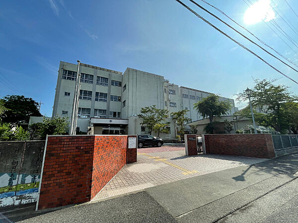 画像25:中学校「名古屋市立はとり中学校まで523m」