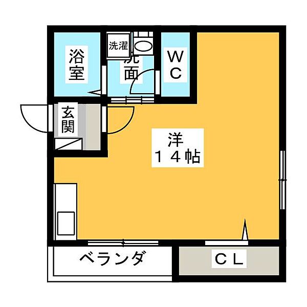 アフロディーテ ｜愛知県名古屋市中川区戸田明正２丁目(賃貸アパート1R・2階・35.31㎡)の写真 その2