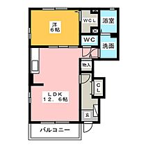 クレディア22  ｜ 愛知県名古屋市中川区長須賀３丁目（賃貸アパート1LDK・1階・46.34㎡） その2