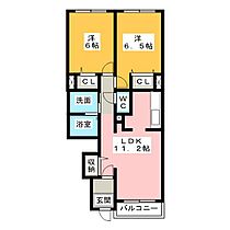 プラシードカーサI  ｜ 愛知県名古屋市中川区一色新町２丁目（賃貸アパート2LDK・1階・55.17㎡） その2