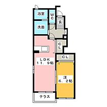 コーラス  ｜ 愛知県名古屋市中川区七反田町（賃貸アパート1LDK・1階・47.18㎡） その2