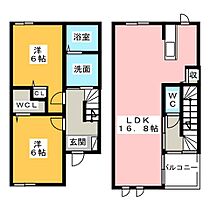 グランディール西囲　Ａ棟  ｜ 愛知県名古屋市中川区新家３丁目（賃貸アパート2LDK・2階・67.90㎡） その2