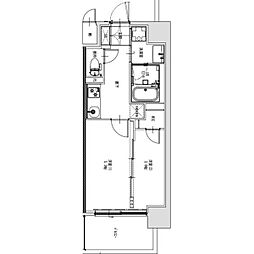 S-RESIDENCE烏森aureate(オリート) 2Kの間取図画像