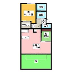 サンハイツsanae2 1SLDKの間取図画像