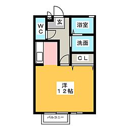 グリーンピア万場3 ワンルームの間取図画像