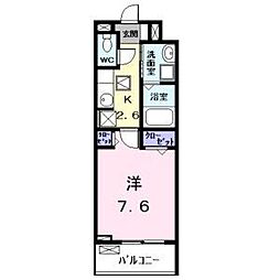 エクセルシオールII 1Kの間取図画像