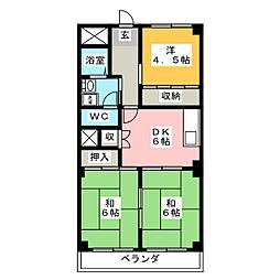 エスプラナード 3DKの間取図画像