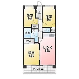 アーバンライフ 3LDKの間取図画像
