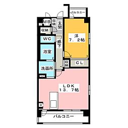 スターハイツ 1LDKの間取図画像