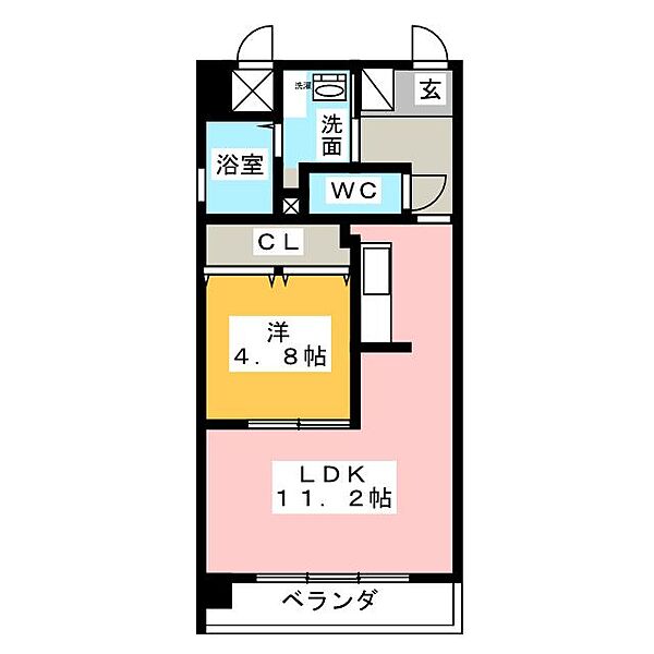 セントピア岡安 ｜愛知県名古屋市西区幅下２丁目(賃貸マンション1LDK・7階・41.36㎡)の写真 その2