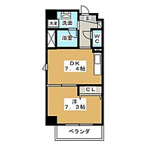 ディアコート白川  ｜ 愛知県名古屋市中区栄２丁目（賃貸マンション1DK・8階・40.07㎡） その2